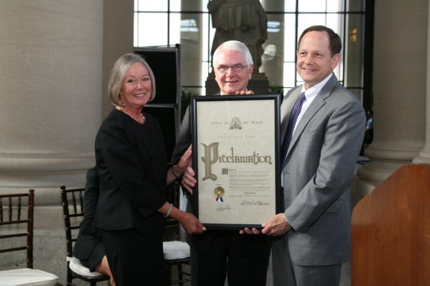 Carol and Tom Voss, Mayor Francis Slay